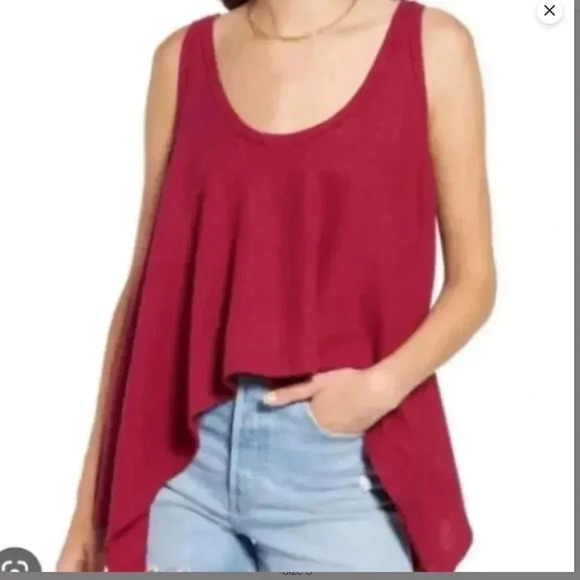 We The Free Sing La La‎ Swing Tank Top Red Size Small - Picture 2 of 13